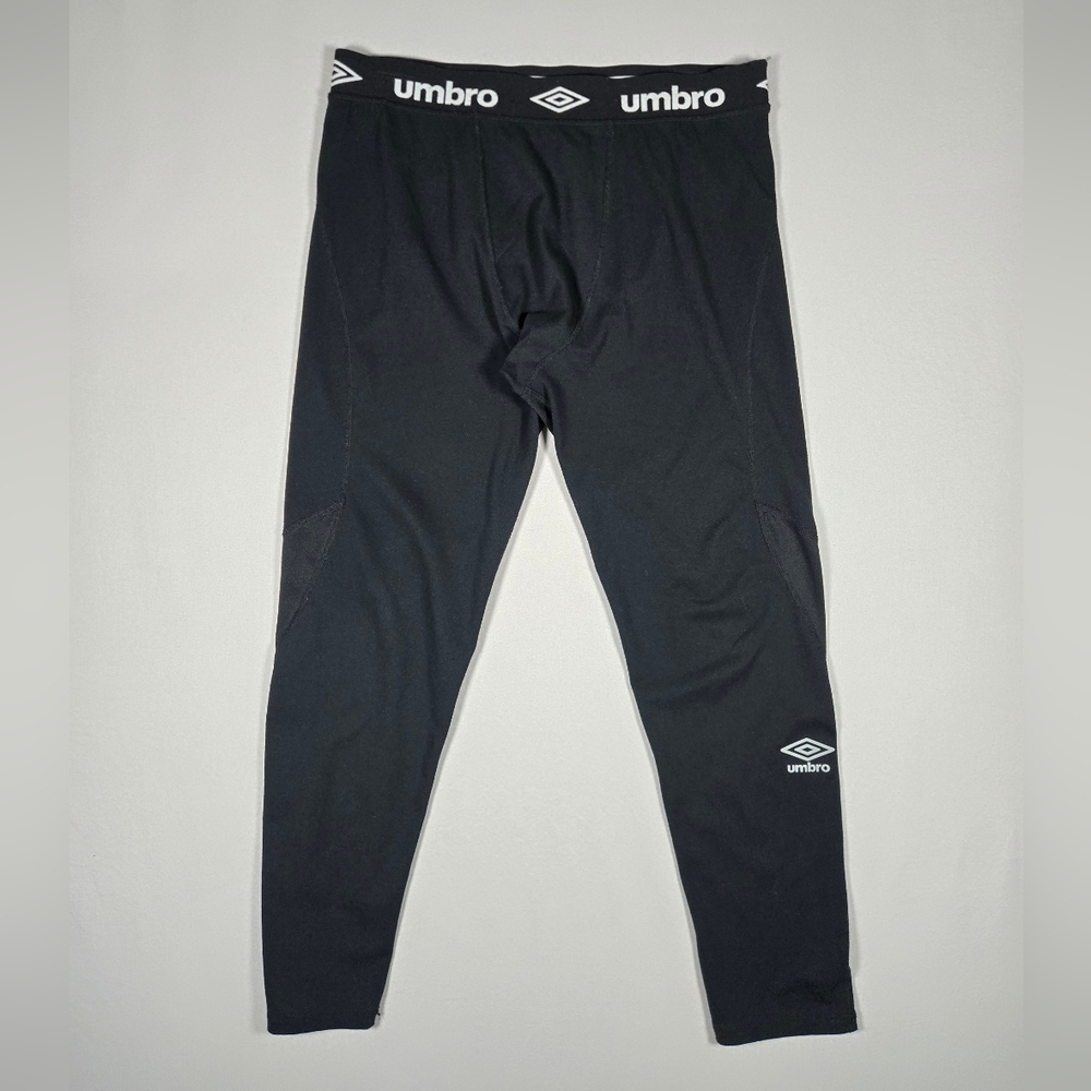 Umbro Soccer Mens Black Core Power Compression Tights Leggings Large